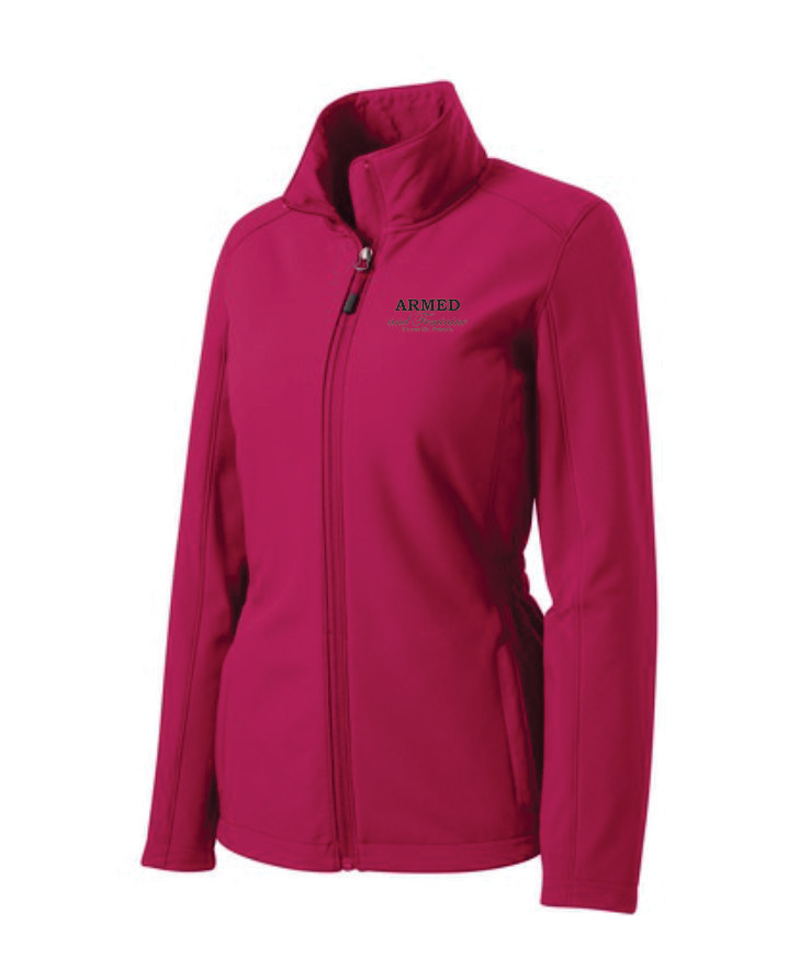 Port Authority Ladies CinchWaist Soft Shell Jacket Armed and Feminine